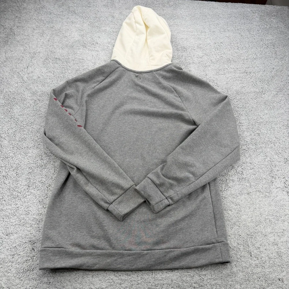 Nike Air Jordan Hoodie Mens Large Gray Jumpman Classic Spellout Logo Sweatshirt
